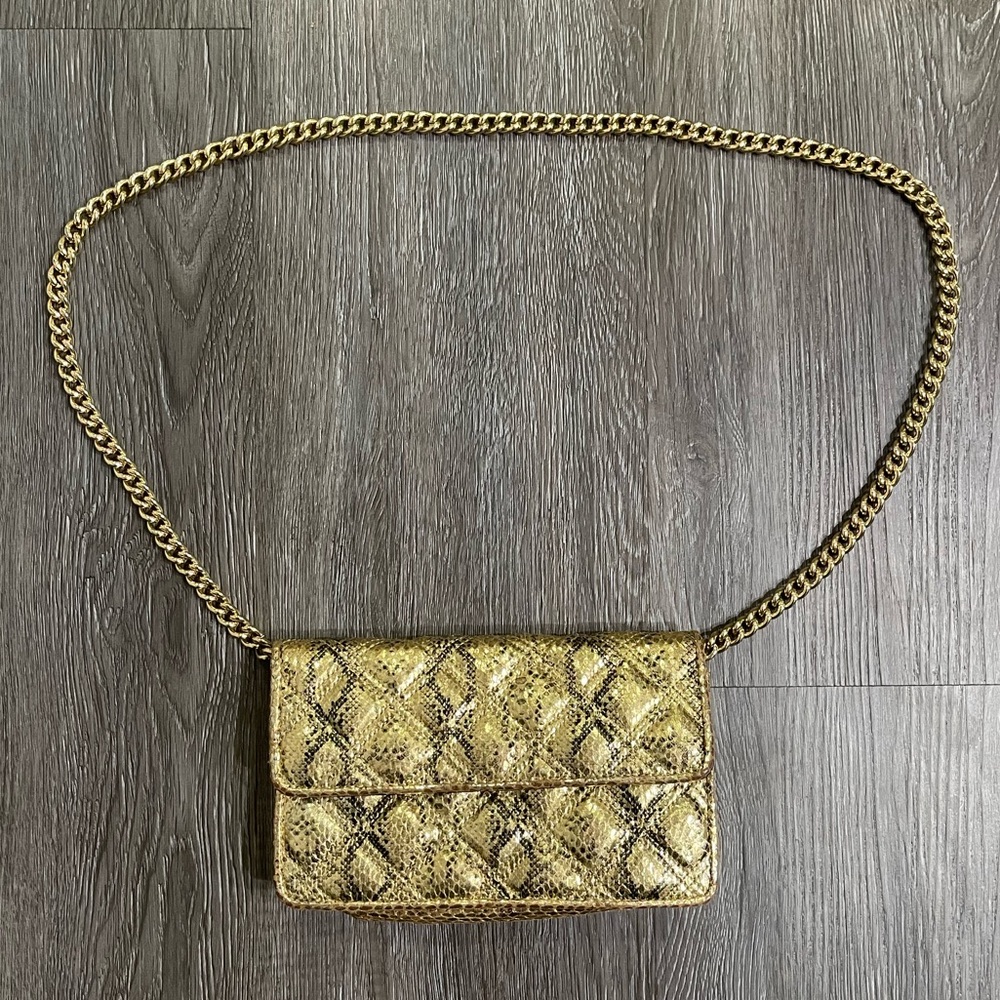 90s Marc by Marc Jacobs gold clutch